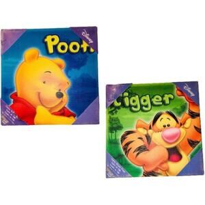 Winnie the Pooh & Tigger Canvas Wall Art Set - Nursery Decor - Baby